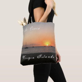 Amerikaanse Maagdeneilanden St. Croix Sunset Tropi Tote Bag