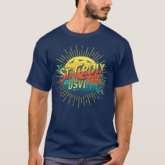 Amerikaanse Maagdeneilanden St. Croix Tropical Sun T-shirt (Voorkant)