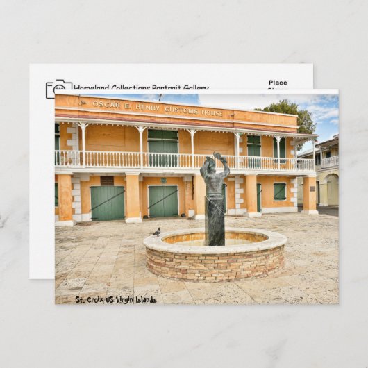 Amerikaanse Maagdeneilanden St. Croix USVI Caribbe Briefkaart (Voorkant / Achterkant)