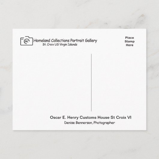 Amerikaanse Maagdeneilanden St. Croix USVI Caribbe Briefkaart (Achterkant)