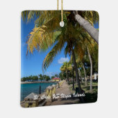 Amerikaanse Maagdeneilanden St. Croix USVI Kerstmi Keramisch Ornament (Rechts)