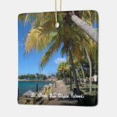 Amerikaanse Maagdeneilanden St. Croix USVI Kerstmi Keramisch Ornament (Links)