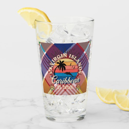 Amerikaanse Maagdeneilanden St. Croix USVI Madras  Glas (Voorkant ijs)