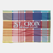 Amerikaanse Maagdeneilanden St. Croix USVI Madras Theedoek (Horizontaal)