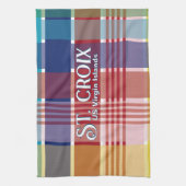 Amerikaanse Maagdeneilanden St. Croix USVI Madras Theedoek (Verticaal)