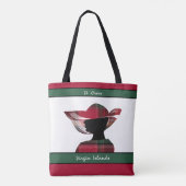 Amerikaanse Maagdeneilanden St. Croix USVI Madras  Tote Bag (Achterkant)
