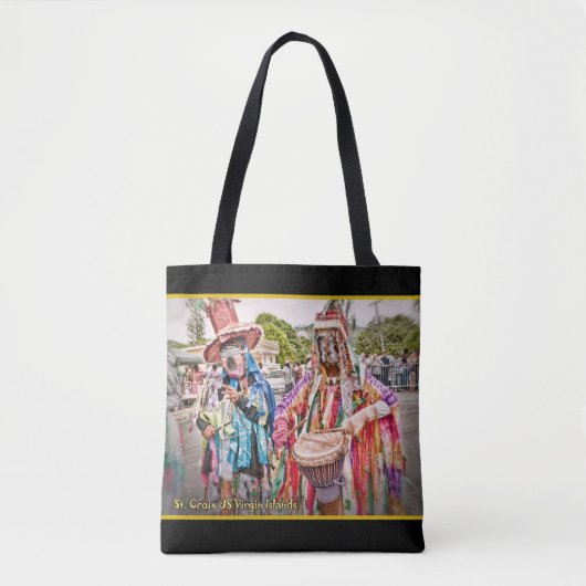 Amerikaanse Maagdeneilanden St. Croix USVI Masquer Tote Bag (Voorkant)