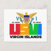 Amerikaanse Maagdeneilanden St. Croix USVI Tropica Briefkaart (Voorkant)