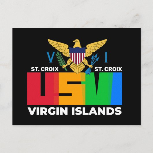 Amerikaanse Maagdeneilanden St. Croix USVI tropisc Briefkaart (Voorkant)