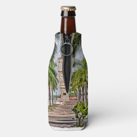 Amerikaanse Maagdeneilanden St. Croix USVI tropisc Flesjeskoeler (Fles Achterkant)