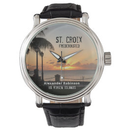 Amerikaanse Maagdeneilanden St. Croix USVI Tropisc Horloge