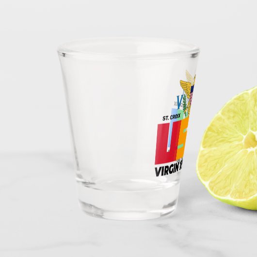 Amerikaanse Maagdeneilanden St. Croix USVI tropisc Shot Glas (Links)
