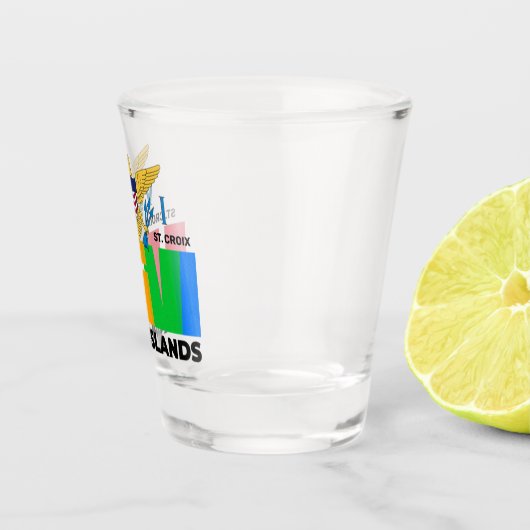 Amerikaanse Maagdeneilanden St. Croix USVI tropisc Shot Glas (Rechts)