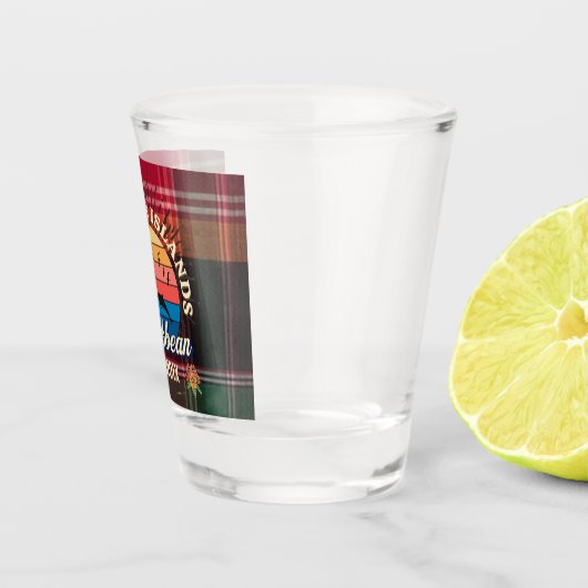 Amerikaanse Maagdeneilanden St. Croix USVI Tropisc Shot Glas (Rechts)