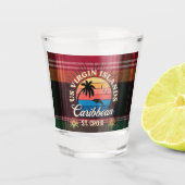 Amerikaanse Maagdeneilanden St. Croix USVI Tropisc Shot Glas (Voorkant)