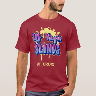 Amerikaanse Maagdeneilanden St. Croix USVI tropisc T-shirt