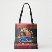 Amerikaanse Maagdeneilanden St. Croix USVI Tropisc Tote Bag (Voorkant)