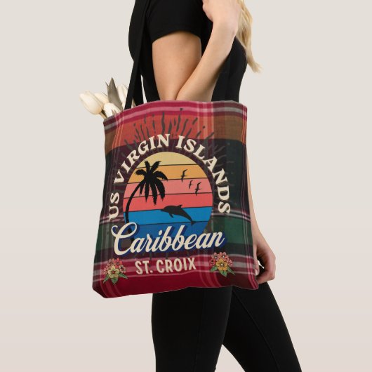 Amerikaanse Maagdeneilanden St. Croix USVI Tropisc Tote Bag (Dichtbij)