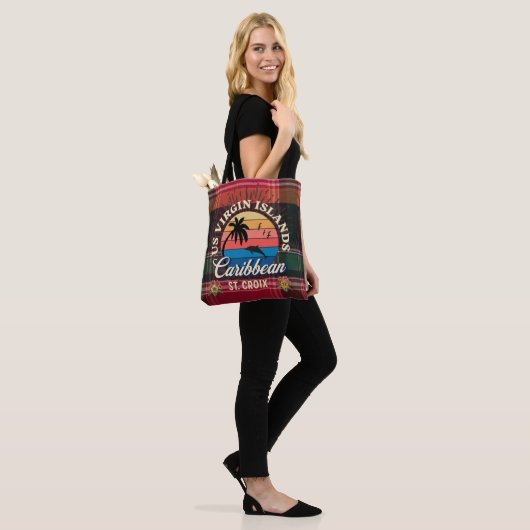 Amerikaanse Maagdeneilanden St. Croix USVI Tropisc Tote Bag (Op model)