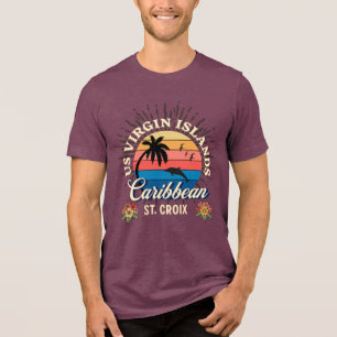 Amerikaanse Maagdeneilanden St. Croix USVI tropisc Tri-Blend Shirt