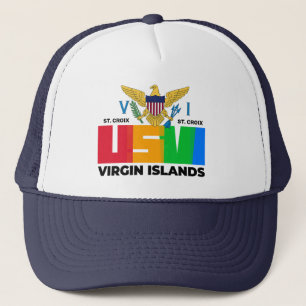 Amerikaanse Maagdeneilanden St. Croix USVI tropisc Trucker Pet