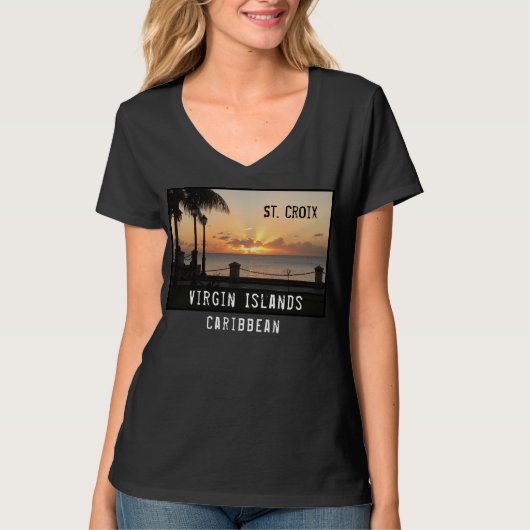 Amerikaanse Maagdeneilanden St. Croix USVI - Zonne T-shirt (Voorkant)
