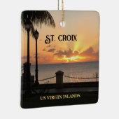 Amerikaanse Maagdeneilanden St. Croix Zonsondergan Keramisch Ornament (Rechts)