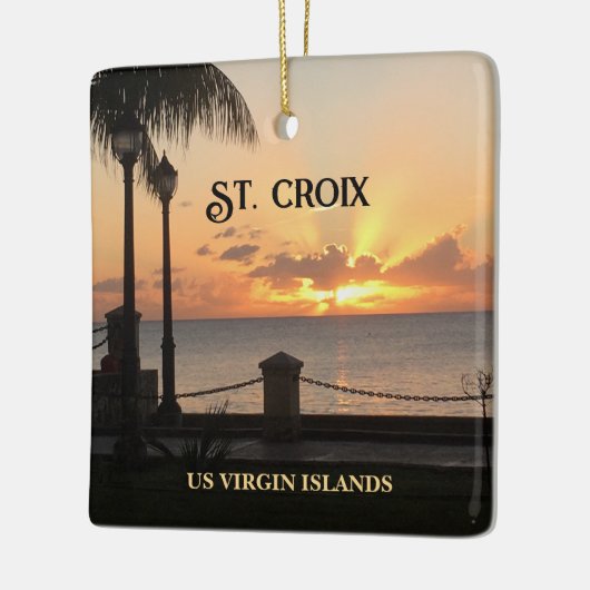 Amerikaanse Maagdeneilanden St. Croix Zonsondergan Keramisch Ornament (Links)