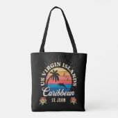 Amerikaanse Maagdeneilanden St. John USVI Tropical Tote Bag (Achterkant)