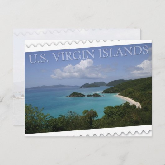 Amerikaanse Maagdeneilanden - St. John's Trunk Bay Briefkaart (Voorkant / Achterkant)