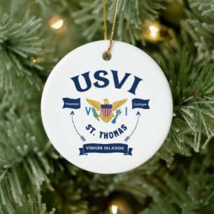Amerikaanse Maagdeneilanden St. Thomas Thomian USV Keramisch Ornament