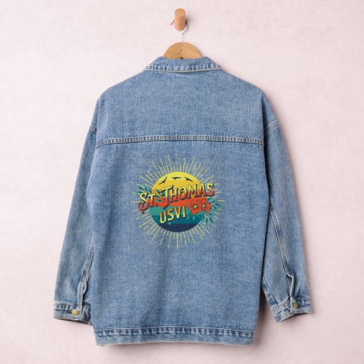 Amerikaanse Maagdeneilanden St. Thomas U.S. VI Tro Denim Jacket (Hangar)