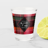 Amerikaanse Maagdeneilanden St. Thomas USVI Madras Shot Glas (Voorkant)