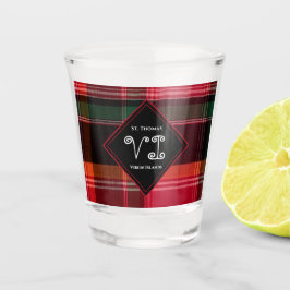Amerikaanse Maagdeneilanden St. Thomas USVI Madras Shot Glas