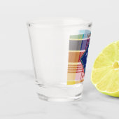 Amerikaanse Maagdeneilanden St. Thomas USVI Madras Shot Glas (Links)