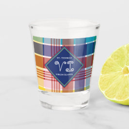 Amerikaanse Maagdeneilanden St. Thomas USVI Madras Shot Glas