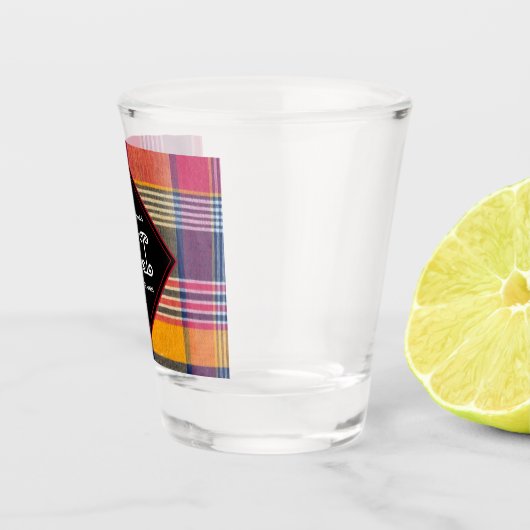 Amerikaanse Maagdeneilanden St. Thomas USVI Madras Shot Glas (Rechts)