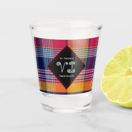 Amerikaanse Maagdeneilanden St. Thomas USVI Madras Shot Glas