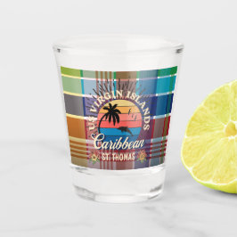 Amerikaanse Maagdeneilanden St. Thomas USVI Madras Shot Glas