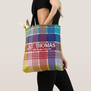 Amerikaanse Maagdeneilanden St. Thomas USVI Madras Tote Bag