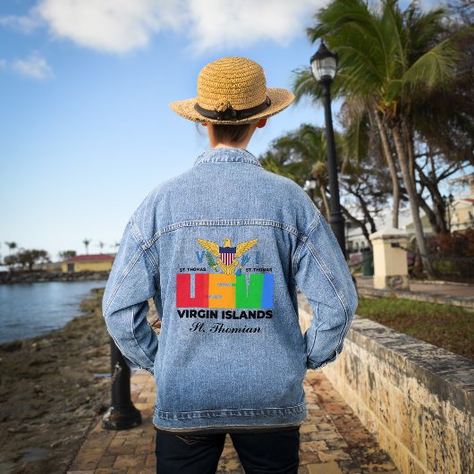 Amerikaanse Maagdeneilanden St. Thomas USVI Tropic Denim Jacket