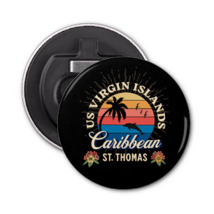 Amerikaanse Maagdeneilanden St. Thomas USVI tropis Button Flesopener