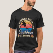 Amerikaanse Maagdeneilanden St. Thomas USVI tropis T-shirt (Voorkant)