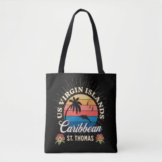 Amerikaanse Maagdeneilanden St. Thomas USVI tropis Tote Bag (Voorkant)