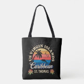 Amerikaanse Maagdeneilanden St. Thomas USVI tropis Tote Bag (Achterkant)