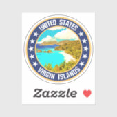 Amerikaanse Maagdeneilanden Sticker (Vel)