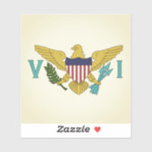 Amerikaanse Maagdeneilanden Sticker (Vel)