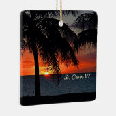 Amerikaanse Maagdeneilanden Sunset St. Croix USVI Keramisch Ornament (Rechts)