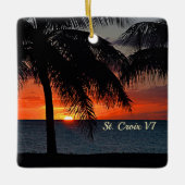 Amerikaanse Maagdeneilanden Sunset St. Croix USVI Keramisch Ornament (Voorkant)