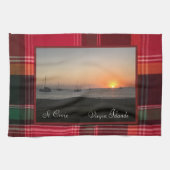 Amerikaanse Maagdeneilanden Sunset St. Croix USVI  Theedoek (Horizontaal)